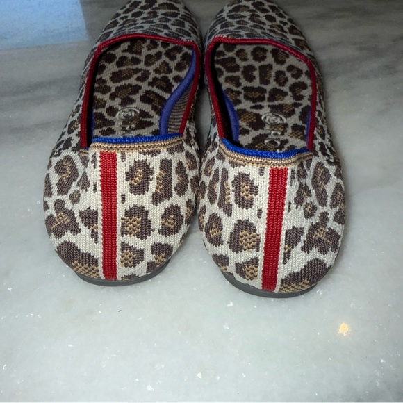Rothys The Loafer Flats-Mocha Spot Leopard Animal Print-EUC-US Size 9.5 - Picture 4 of 11